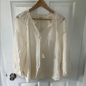 Old Navy Cream Puff Sleeve Blouse